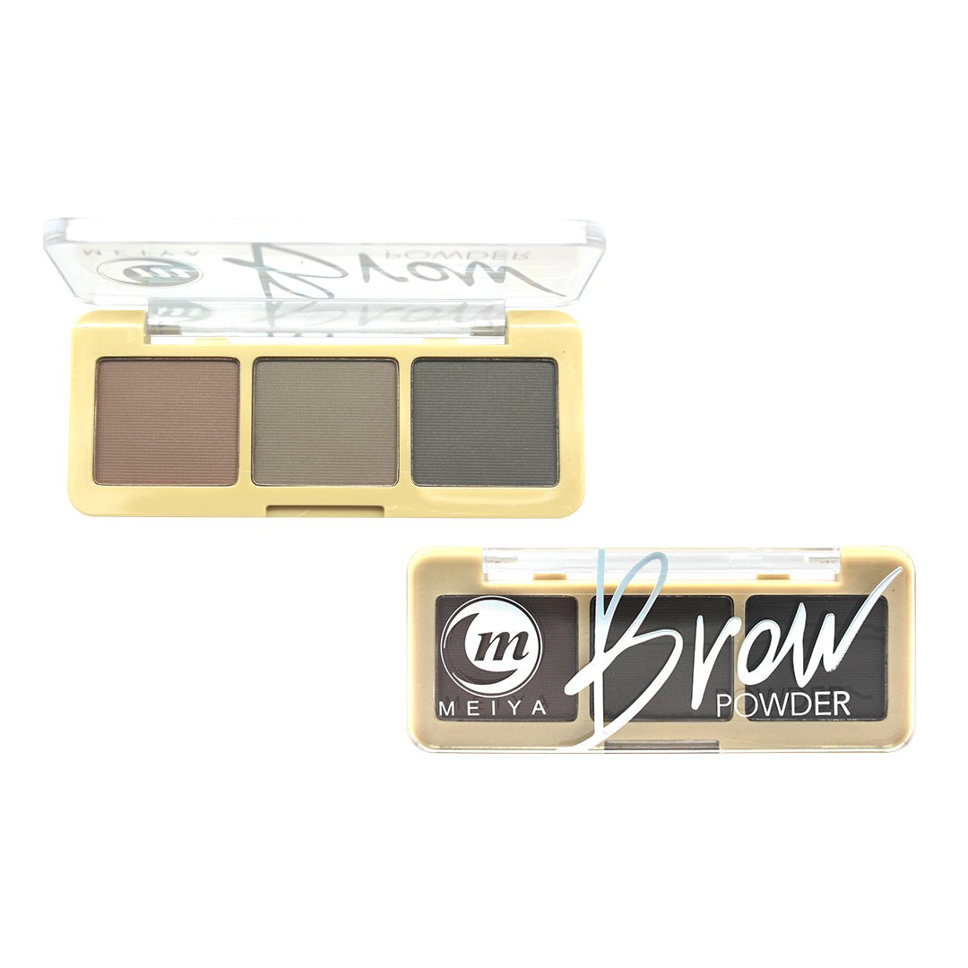 ME - 5017 MEIYA Eyebrow Palette - 3 Shades for Perfect Brows - Lotshop.pk