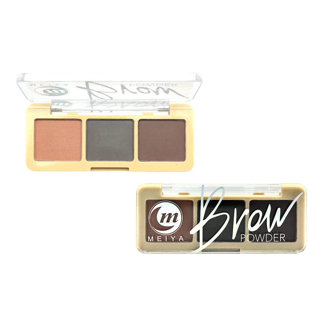 ME - 5017 MEIYA Eyebrow Palette - 3 Shades for Perfect Brows - Lotshop.pk