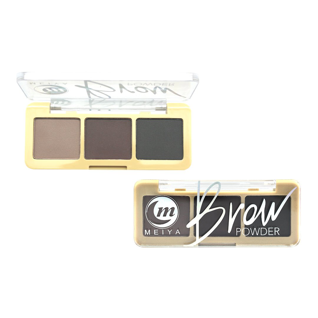 ME - 5017 MEIYA Eyebrow Palette - 3 Shades for Perfect Brows - Lotshop.pk