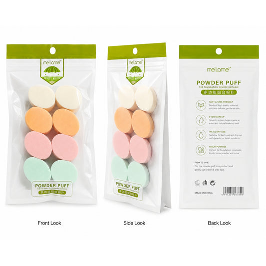 MeiLamei Makeup Powder Puff Sponges Set 8-Pcs Buy Online Pakistan