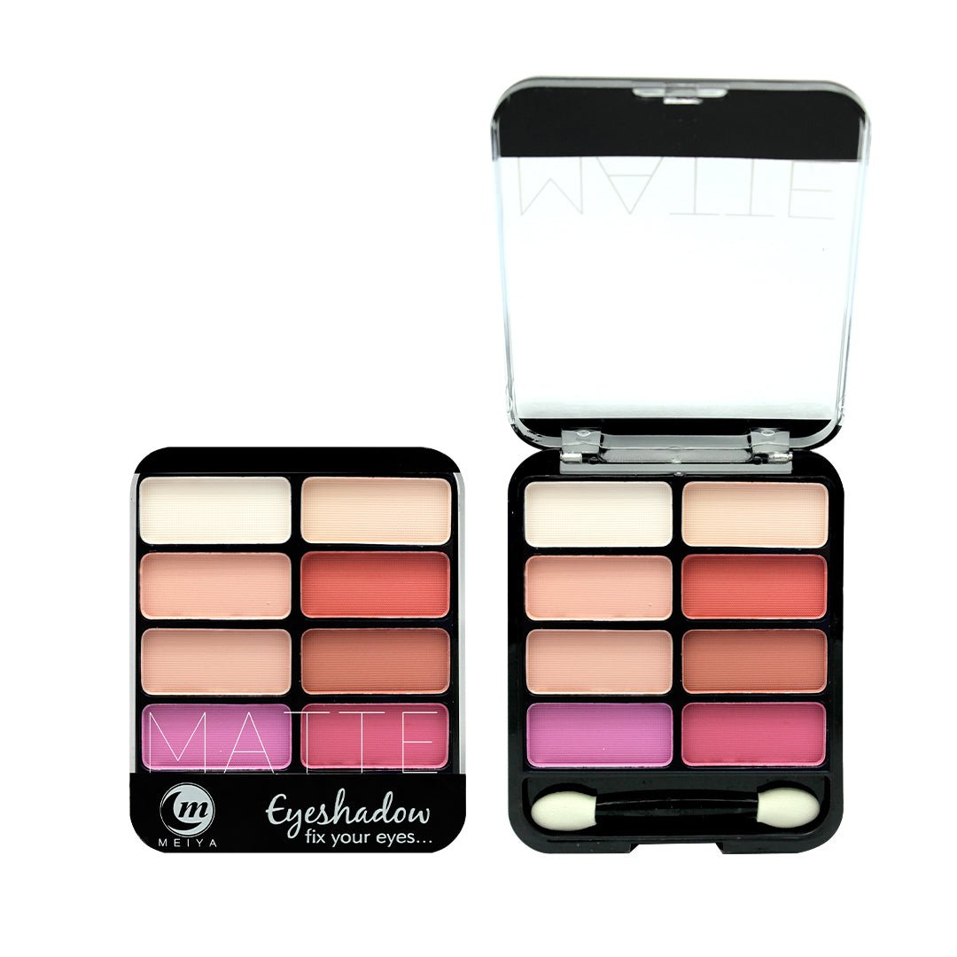 MEIYA 8 Colors Matte Eyeshadow Palette – Bold & Long - Lasting Looks - Lotshop.pk