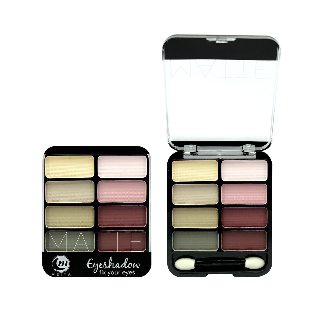 MEIYA 8 Colors Matte Eyeshadow Palette – Bold & Long - Lasting Looks - Lotshop.pk