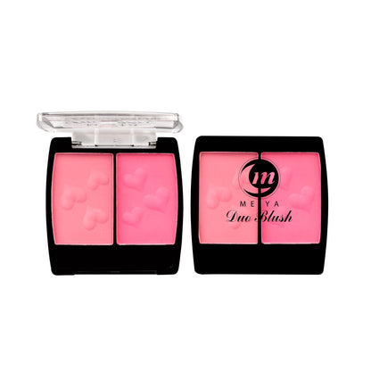 Meya Duo Blush – Heart - Embossed Duo - Tone Blush for a Natural Glow - Lotshop.pk