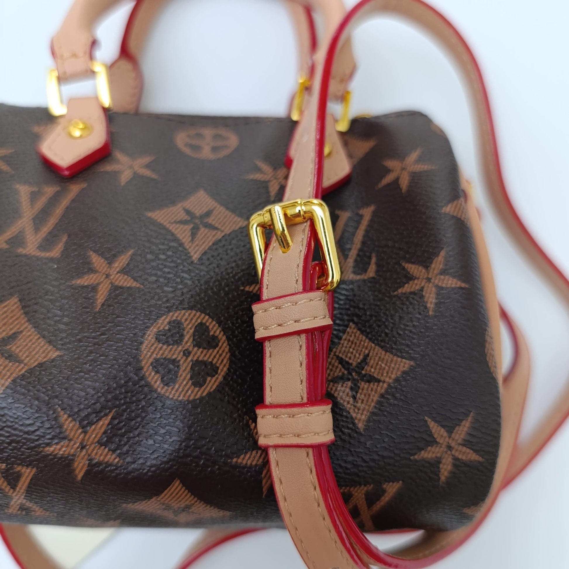 Mini Monogram Brown Handbag with Adjustable Crossbody Strap – Designer - Inspired Luxury - 1655 - Lotshop.pk