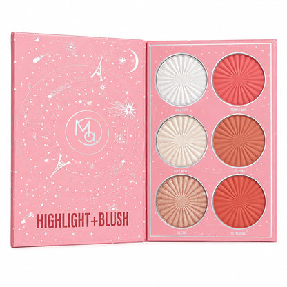 Mocallure Professional 24 eyeshadow makeup palette with blush, highlighter and contour best price online in Pakistan
