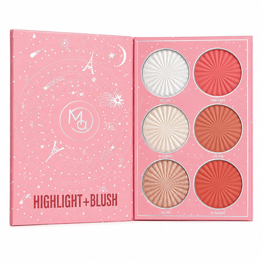Mocallure Professional 24 eyeshadow makeup palette with blush, highlighter and contour best price online in Pakistan