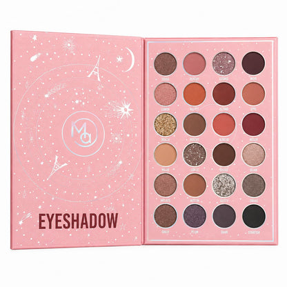 Mocallure 24 eyeshadow palette with blush, highlighter, contour, eyebrow and lip gloss available in Pakistan