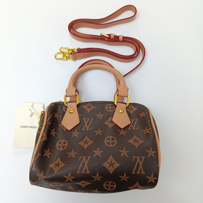 Monogram Handbag – Luxury Designer - Inspired Satchel with Crossbody Strap - Lotshop.pk