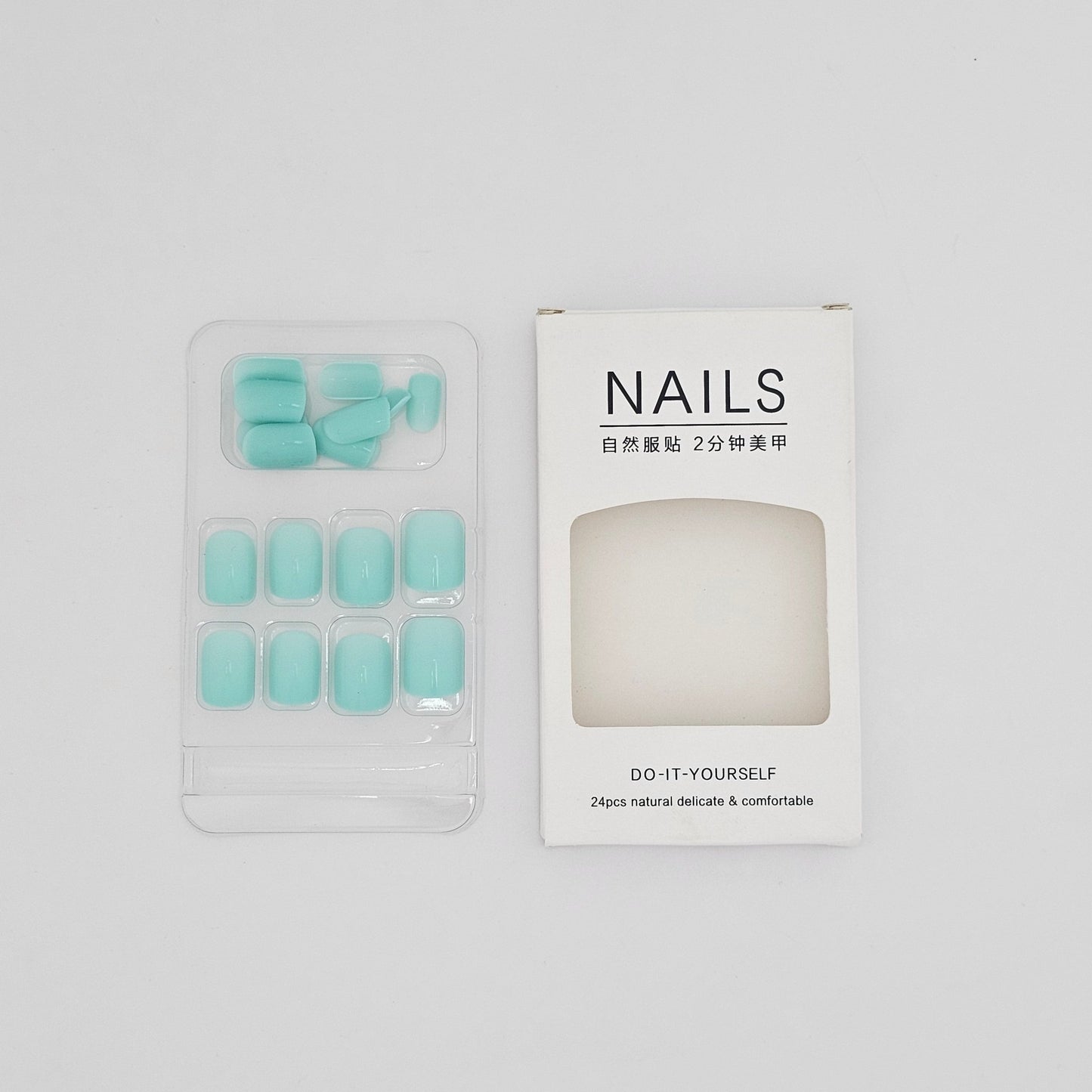 NAILS Do - It - Yourself 24 Pcs Natural Delicate & Comfortable - Lotshop.pk