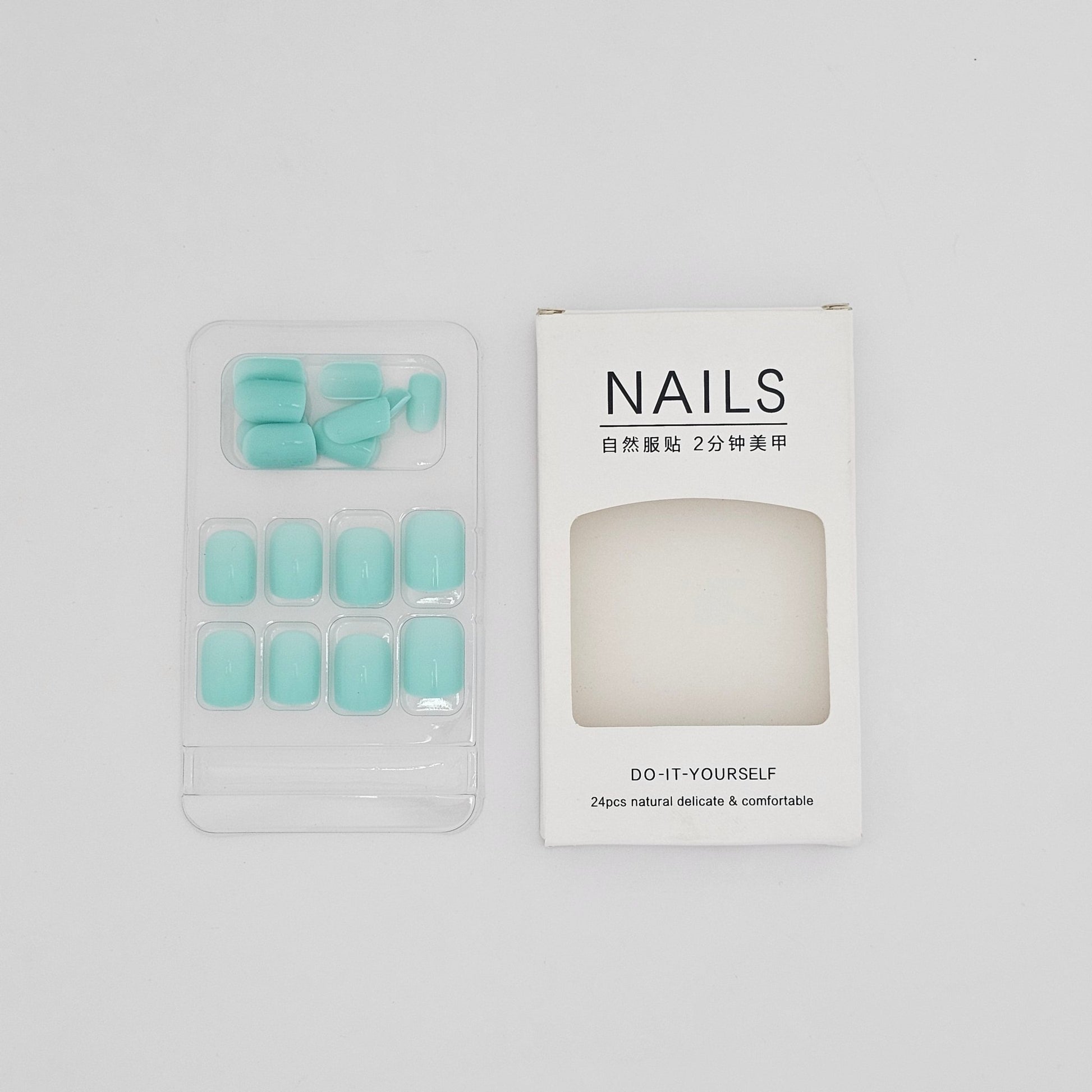 NAILS Do - It - Yourself 24 Pcs Natural Delicate & Comfortable - Lotshop.pk