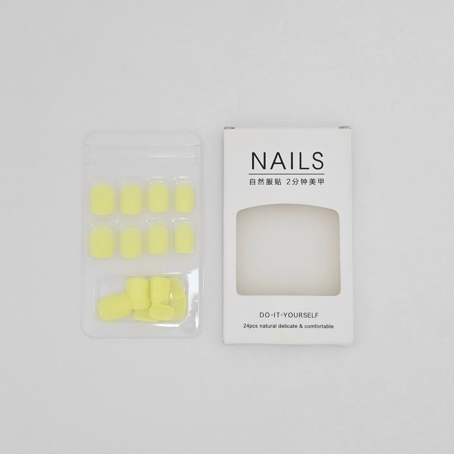 NAILS Do - It - Yourself 24 Pcs Natural Delicate & Comfortable - Lotshop.pk