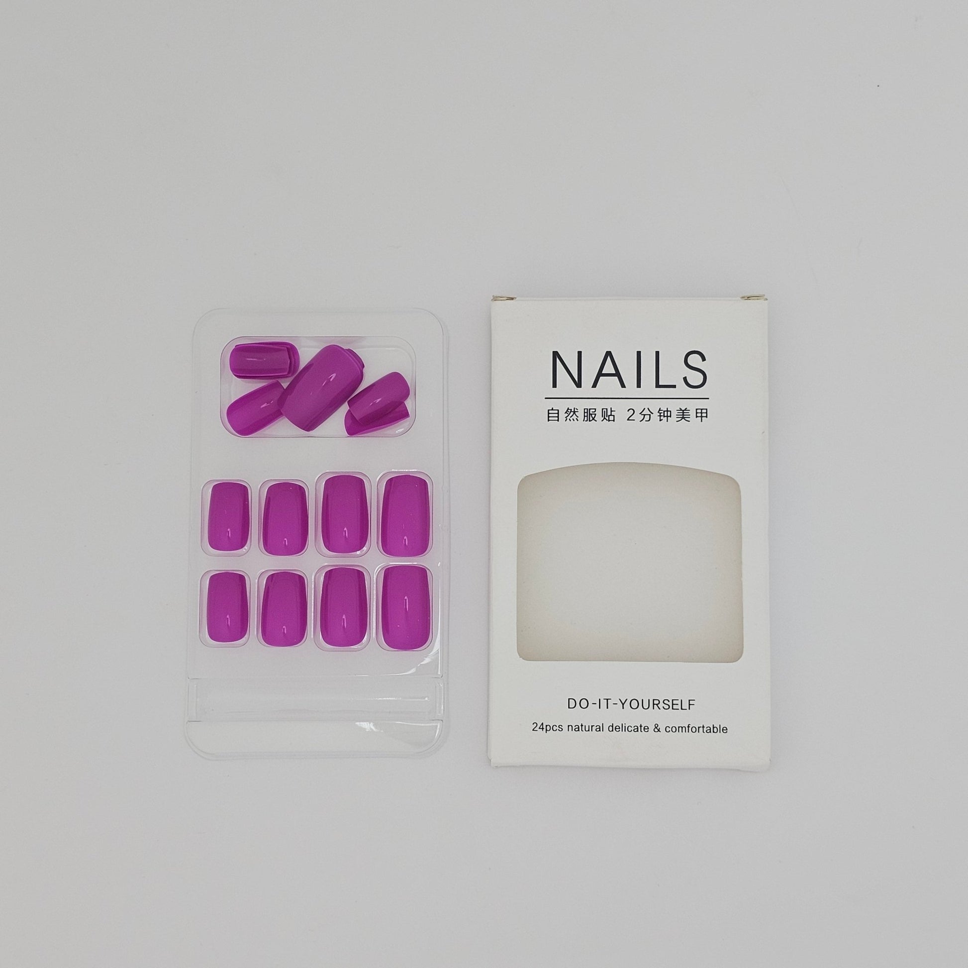 NAILS Do - It - Yourself 24 Pcs Natural Delicate & Comfortable - Lotshop.pk