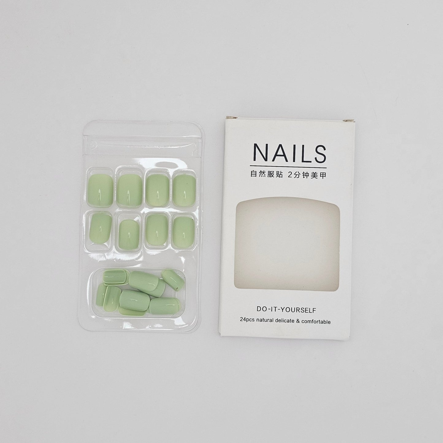 NAILS Do - It - Yourself 24 Pcs Natural Delicate & Comfortable - Lotshop.pk