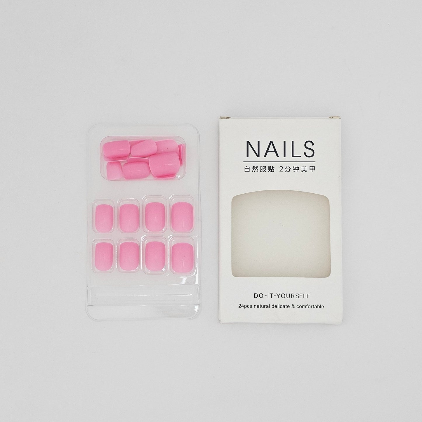 NAILS Do - It - Yourself 24 Pcs Natural Delicate & Comfortable - Lotshop.pk