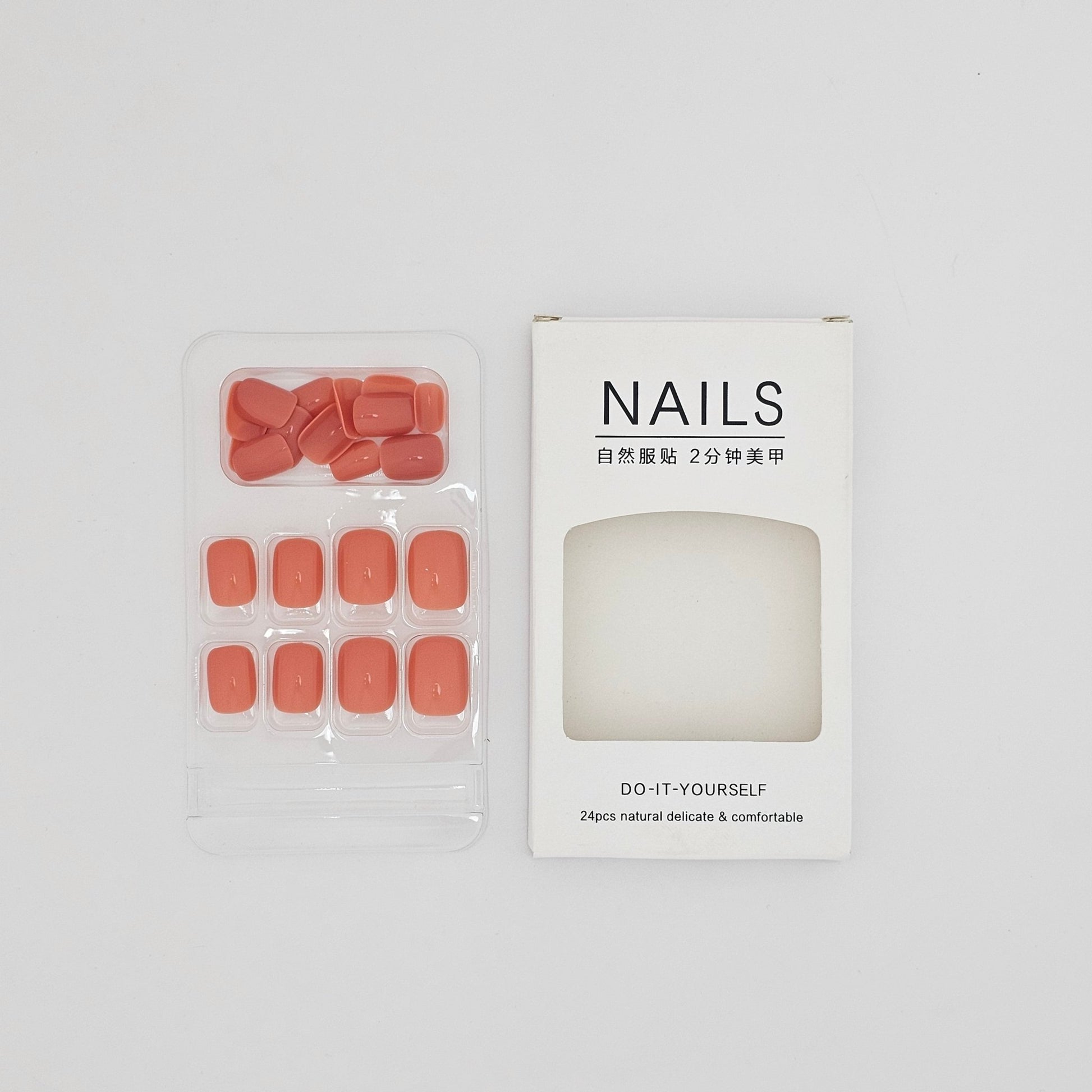 NAILS Do - It - Yourself 24 Pcs Natural Delicate & Comfortable - Lotshop.pk