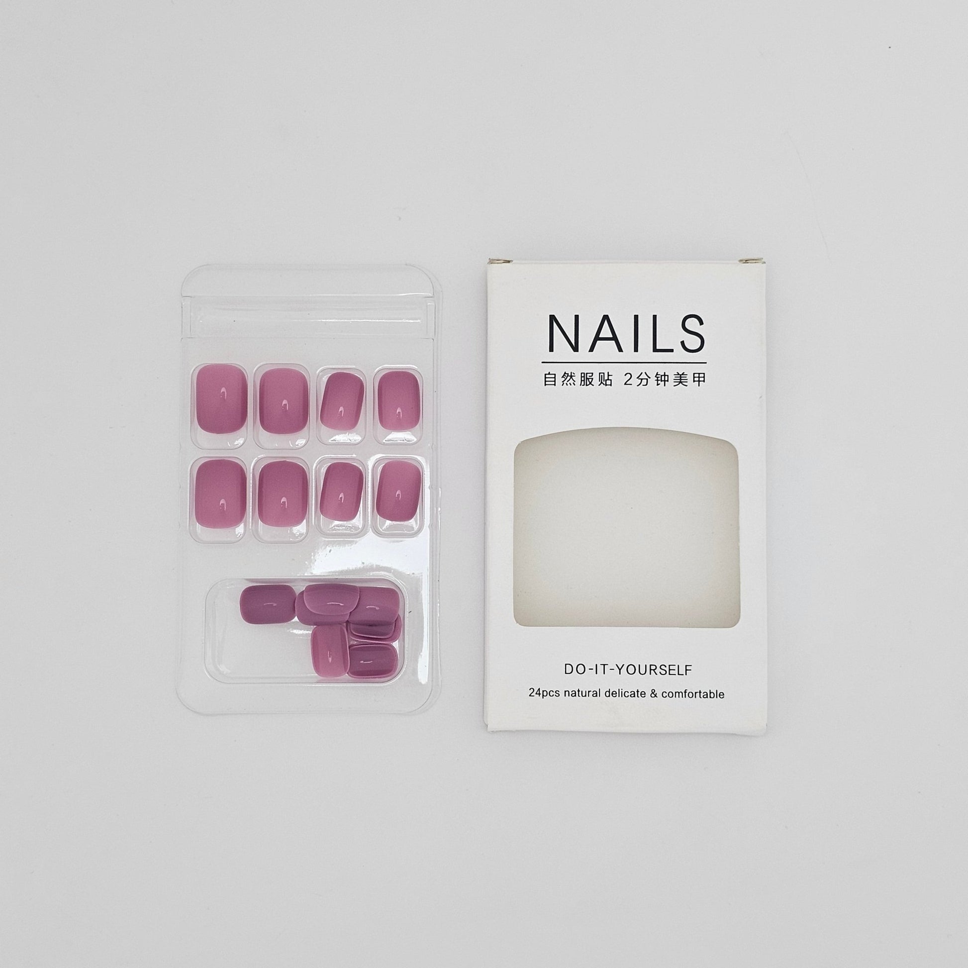 NAILS Do - It - Yourself 24 Pcs Natural Delicate & Comfortable - Lotshop.pk