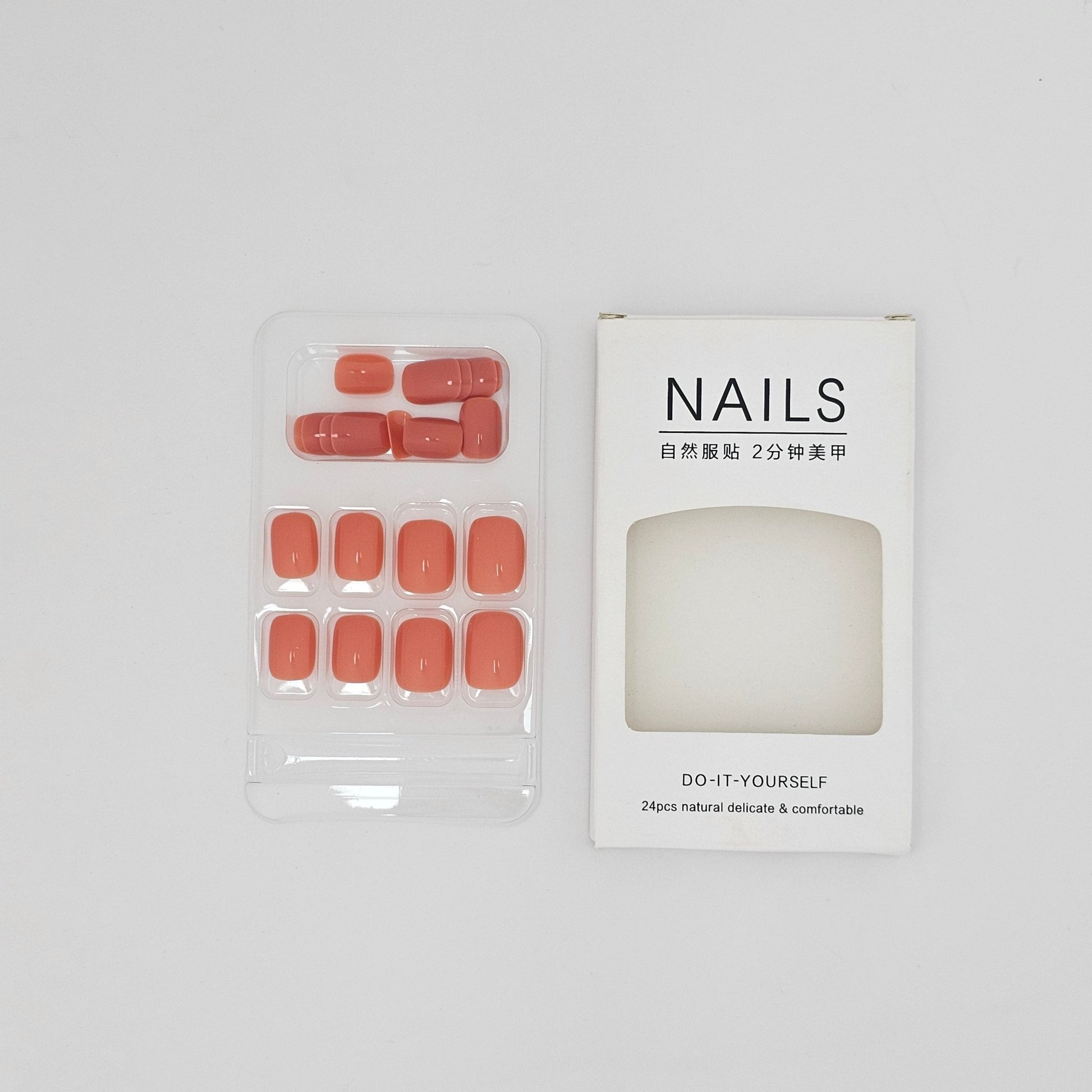 NAILS Do - It - Yourself 24 Pcs Natural Delicate & Comfortable - Lotshop.pk