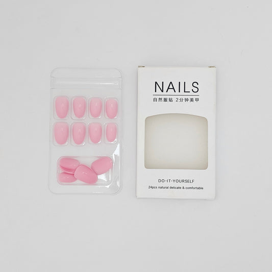 NAILS Do - It - Yourself 24 Pcs Natural Delicate & Comfortable - Lotshop.pk