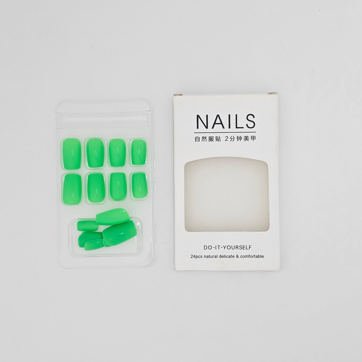 NAILS Do - It - Yourself 24 Pcs Natural Delicate & Comfortable - Lotshop.pk