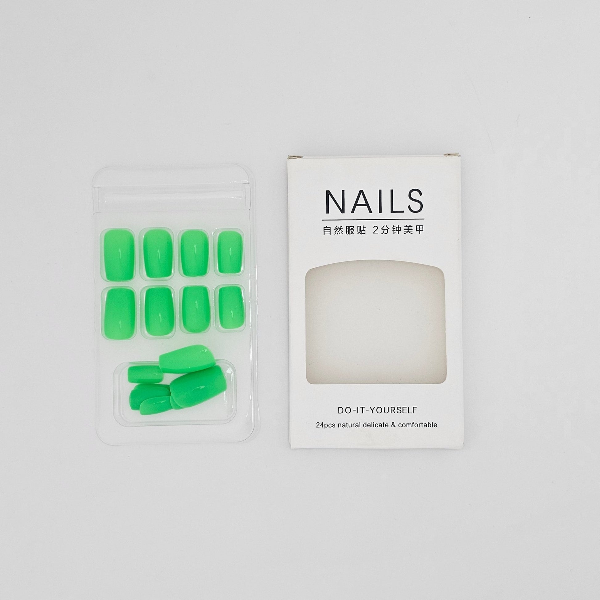 NAILS Do - It - Yourself 24 Pcs Natural Delicate & Comfortable - Lotshop.pk