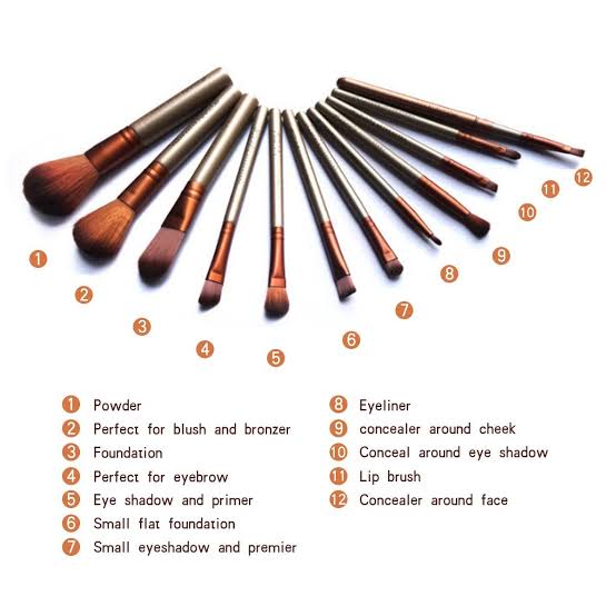 Naked3 Professional Makeup Brushes 12 Pieces With Metal Box(The box is a little deformed) but branded - Lotshop.pk