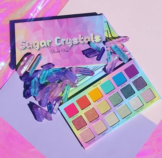 New Nude Violet Voss Sugar Crystals Eyeshadow palette Available at Lotshop.pk