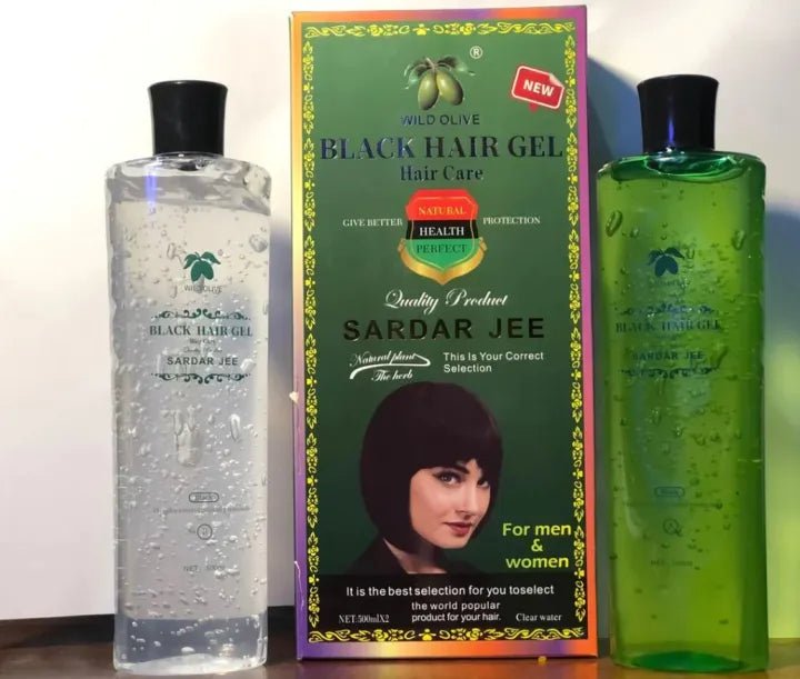 New SARDAR JEE Black Hair Color Gel 2 x 500ml Bottles - Lotshop.pk