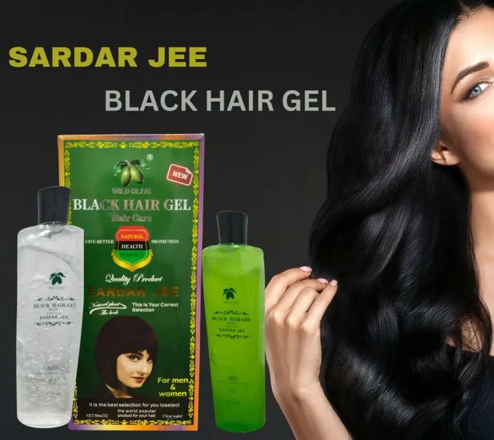 New SARDAR JEE Black Hair Color Gel 2 x 500ml Bottles - Lotshop.pk