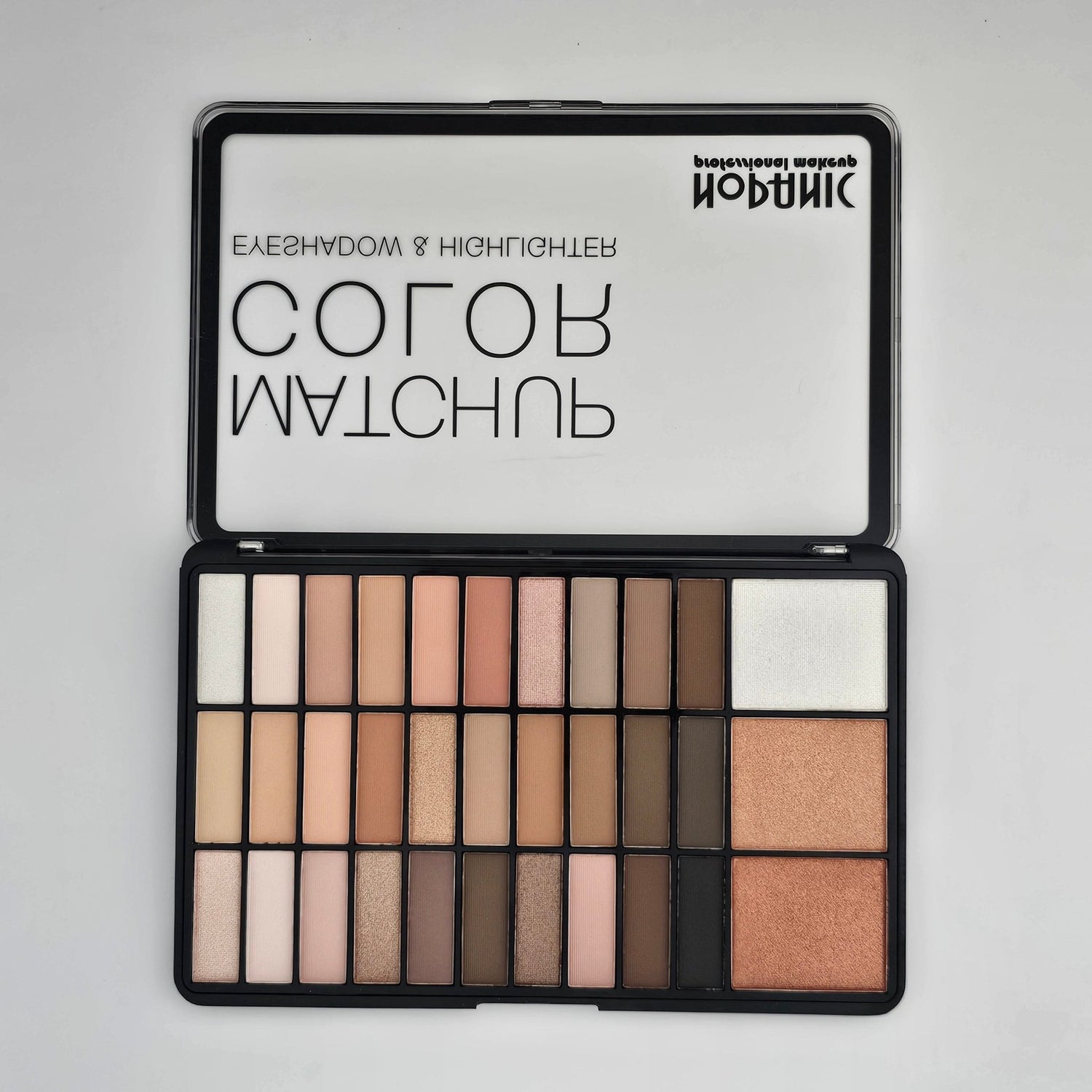 NoPanic Professional Makeup Matchup Color Eyeshadow &amp; Highlighter Palette - Lotshop.pk