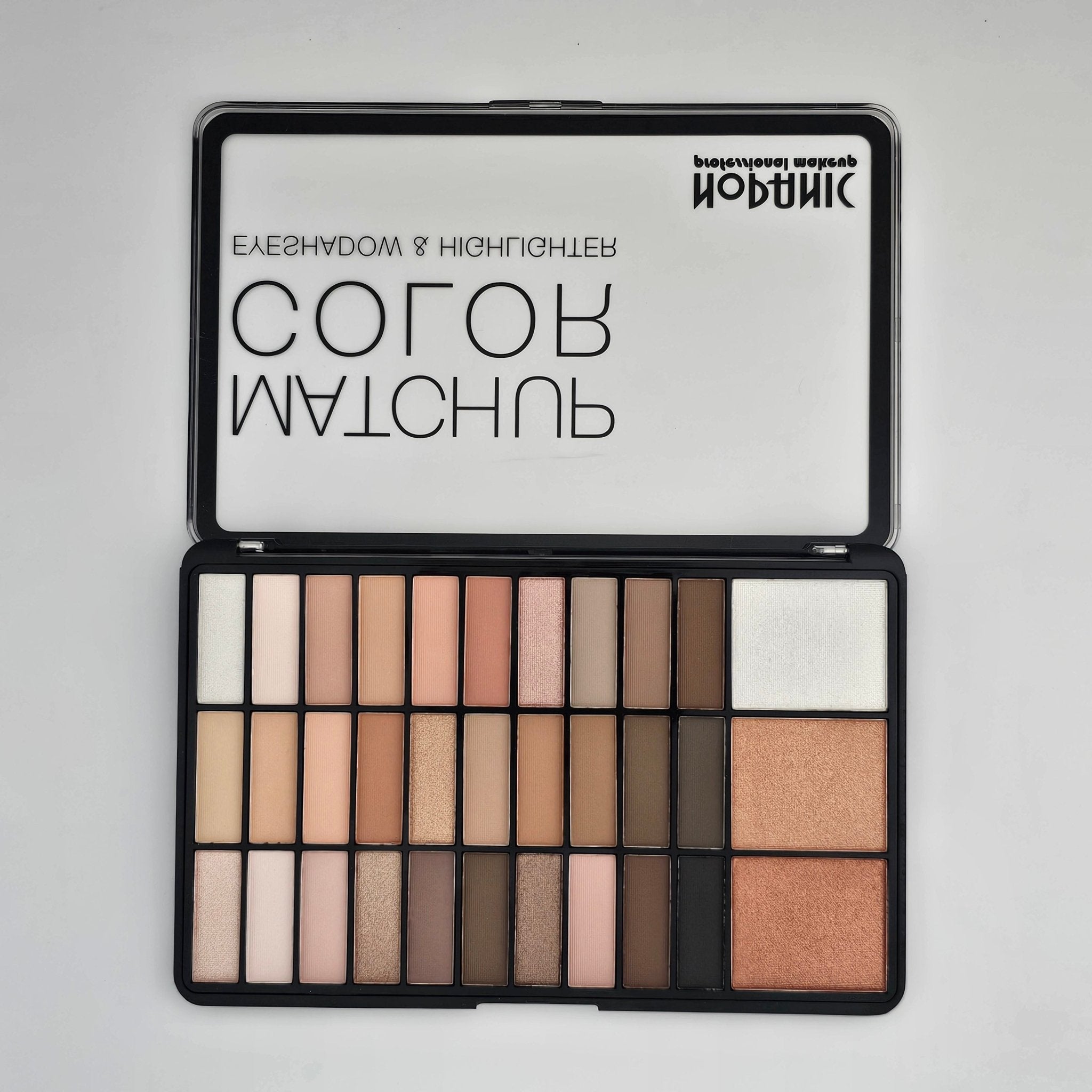 NoPanic Professional Makeup Matchup Color Eyeshadow &amp; Highlighter Palette - Lotshop.pk