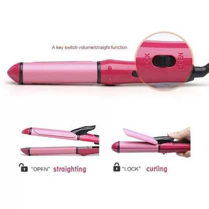 NOVA 2 - in - 1 Hair Straightener + Curler - 2009 - Lotshop.pk