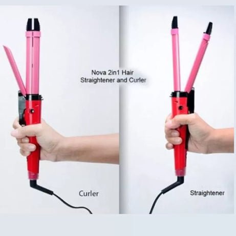 NOVA 2 - in - 1 Hair Straightener + Curler - 2009 - Lotshop.pk