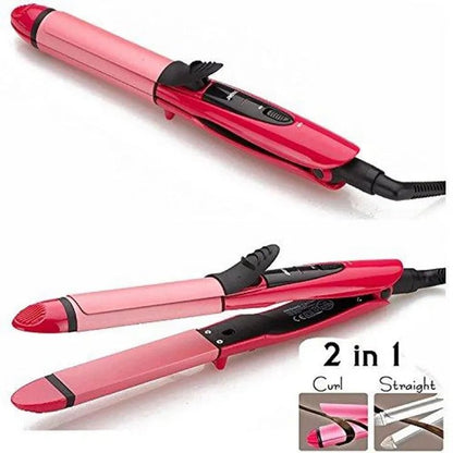 NOVA 2 - in - 1 Hair Straightener + Curler - 2009 - Lotshop.pk