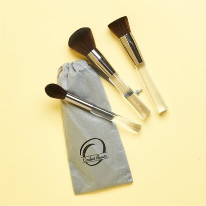Opulent Beauty 3-Piece Professional Makeup Brush Set with Travel Pouch price online in Pakistan.