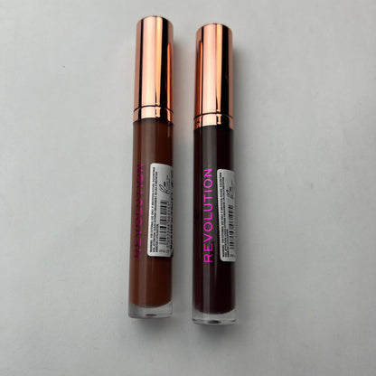Pack of 2 Revolution Lip Glosses – Double the Shine, Double the Glamour - Lotshop.pk