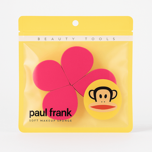 Paul Frank Soft Makeup Sponge Set – Flawless Blend, Ultra - Soft Texture & Fun Packaging 💗🐵 - Lotshop.pk