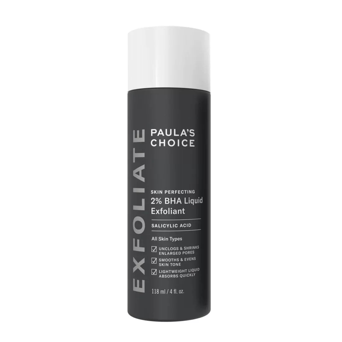 Paulas Choice-SKIN PERFECTING 2% BHA Liquid Salicylic Acid Exfoliant-Facial Exfoliant for Blackheads, 118ml - Lotshop.pk