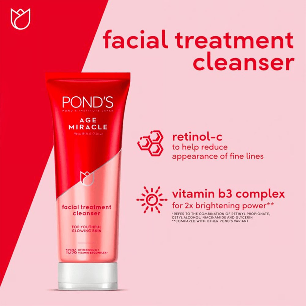 PONDS Age miracle facewash 100g - Lotshop.pk