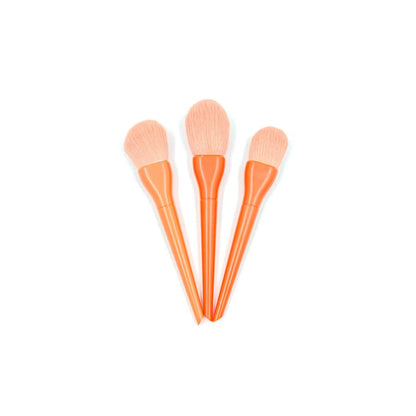 Portable Makeup brushes set 10pcs-Orange - Lotshop.pk