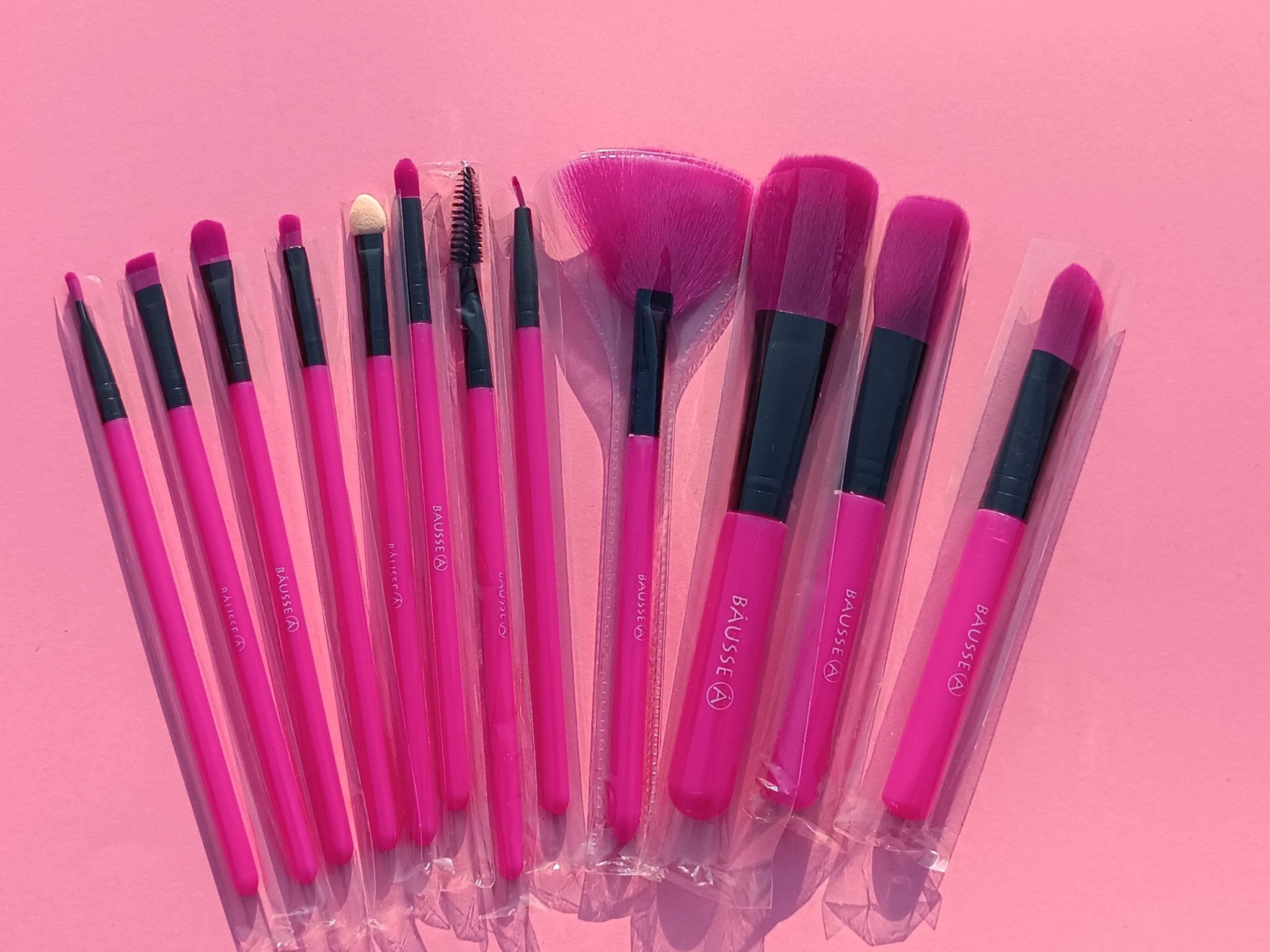 Portable makeup brushes Set 12pcs with barrel box Available at Lotshop.pk