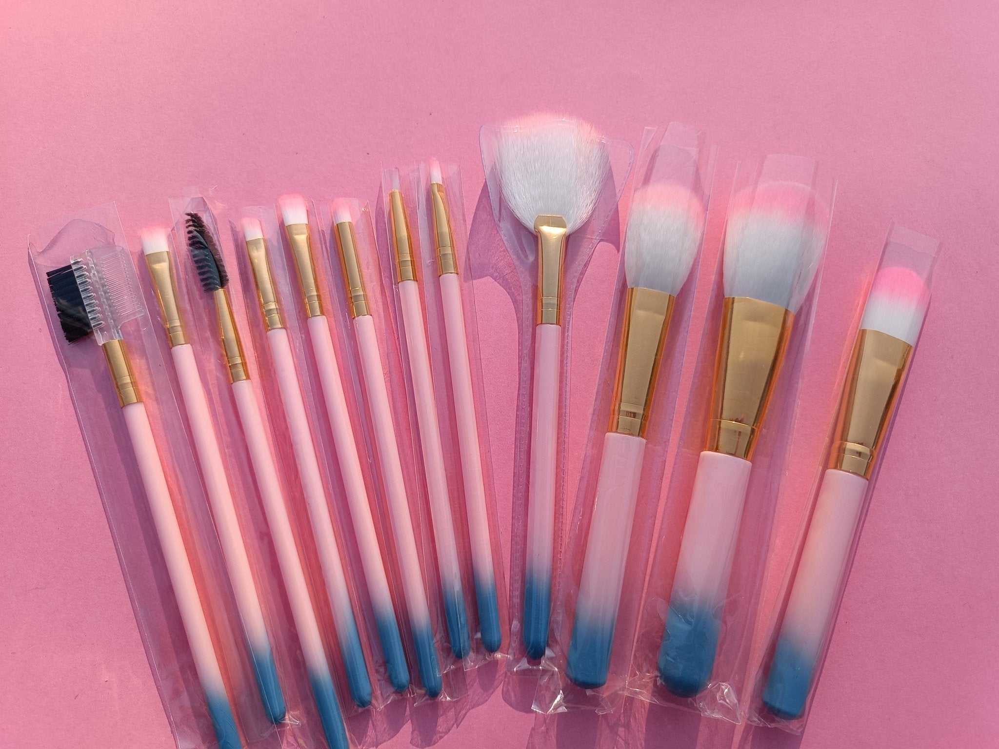 Portable makeup brushes Set 12pcs with barrel box Available at Lotshop.pk