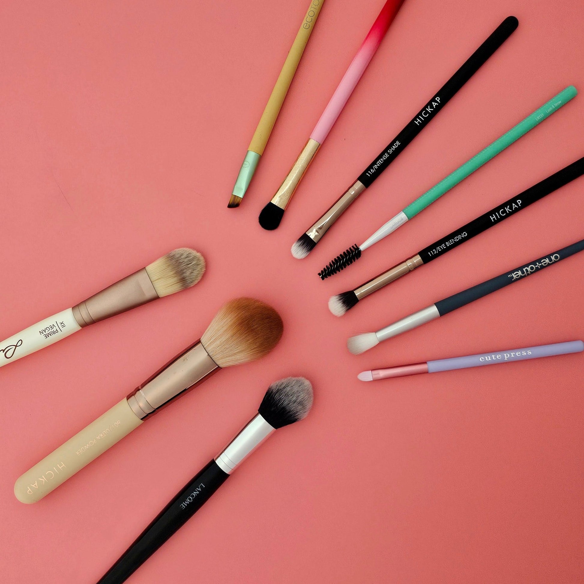 Premium 10 - Piece Makeup Brushes Set - Professional Quality | Lotshop.pk - Lotshop.pk