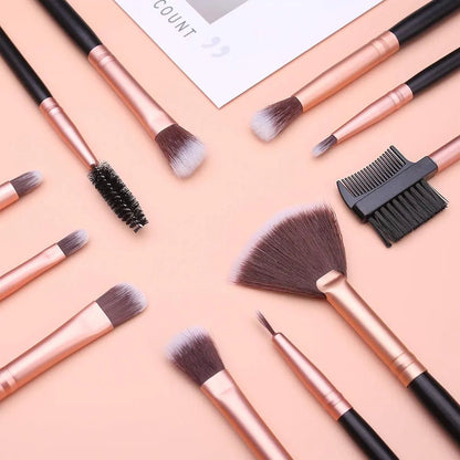 Premium 16 - Piece Professional Makeup Brushes Set – Complete Face & Eye Brush Kit - Lotshop.pk