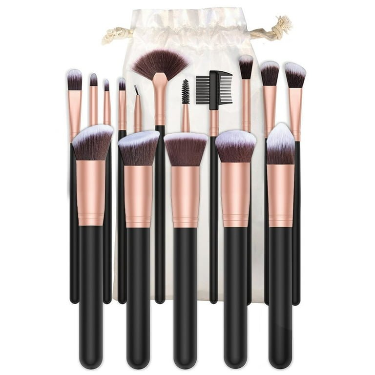 Premium 16 - Piece Professional Makeup Brushes Set – Complete Face & Eye Brush Kit - Lotshop.pk