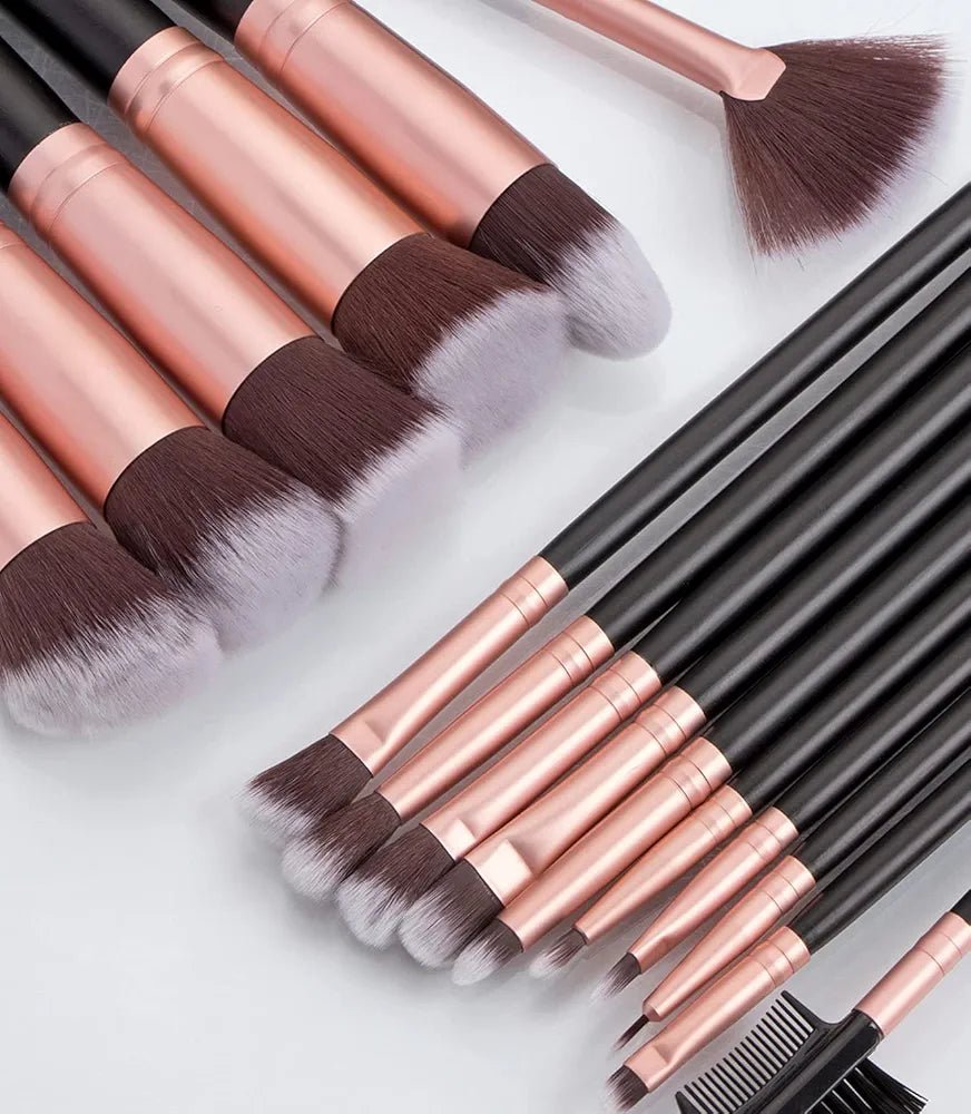 Premium 16 - Piece Professional Makeup Brushes Set – Complete Face & Eye Brush Kit - Lotshop.pk