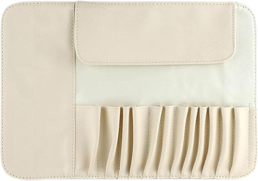 Premium Makeup Brush Holder Roll - Up Case – Travel Organizer Pouch - Lotshop.pk