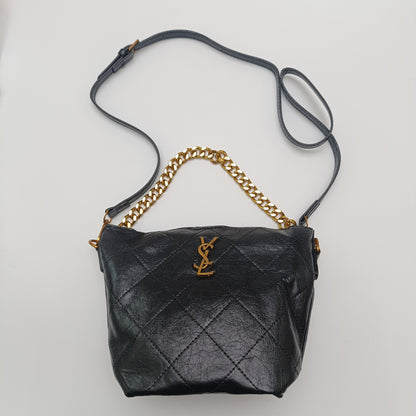 Premium Quilted Crossbody Handbag with Gold Chain – Stylish & Elegant - 5658 - Lotshop.pk