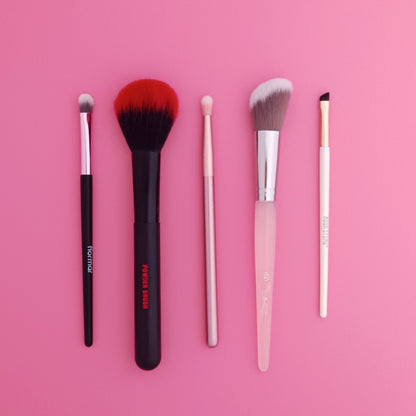 Premium Set of 10 Makeup Brushes with Free Gift - Branded Quality - Lotshop.pk