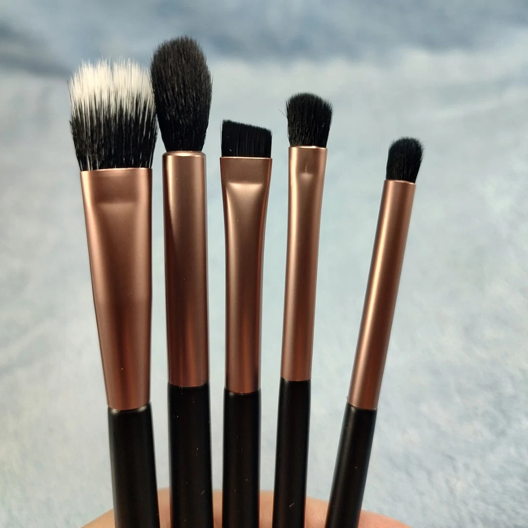 BYOD 5-Piece Professional Eye Makeup Brushes Set – Soft Eyeshadow, Blending & Eyeliner Brushes