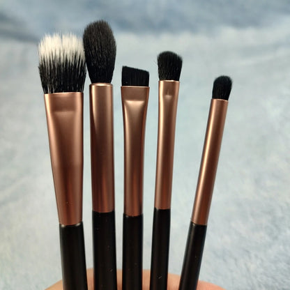 BYOD 5-Piece Professional Eye Makeup Brushes Set – Soft Eyeshadow, Blending & Eyeliner Brushes